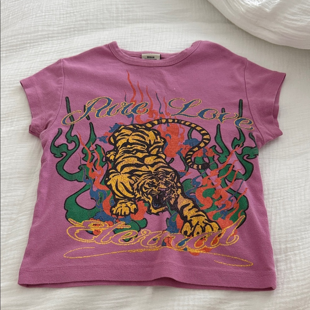 SOLD Urban Outfitters Pure Love Tiger Baby Tee size xs